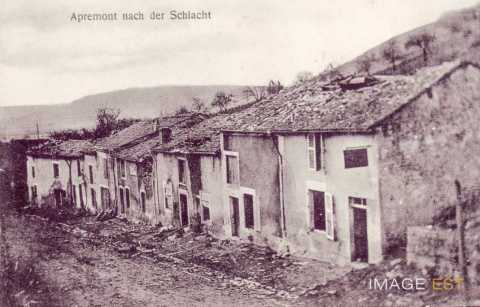 Maisons détruites (Apremont-la-Forêt)
